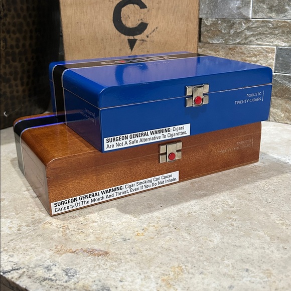COHIBA Empty Cigar Boxes- set of 2 - Picture 2 of 11